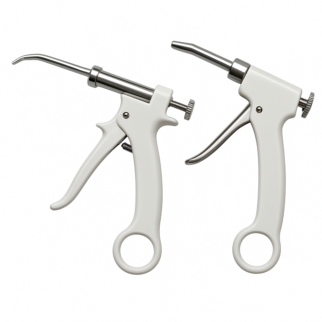 dental amalgam guns side by side